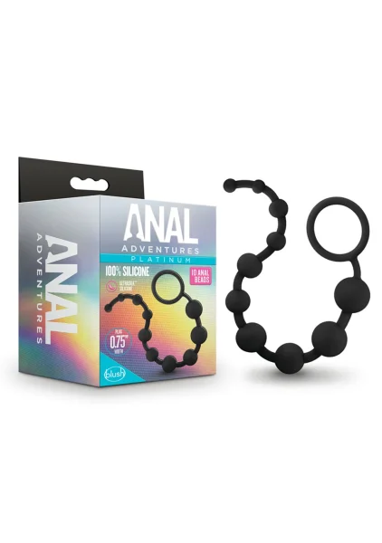 Anal Adventures Platinum - Silicone 10 Anal Beads — image 8 of 12