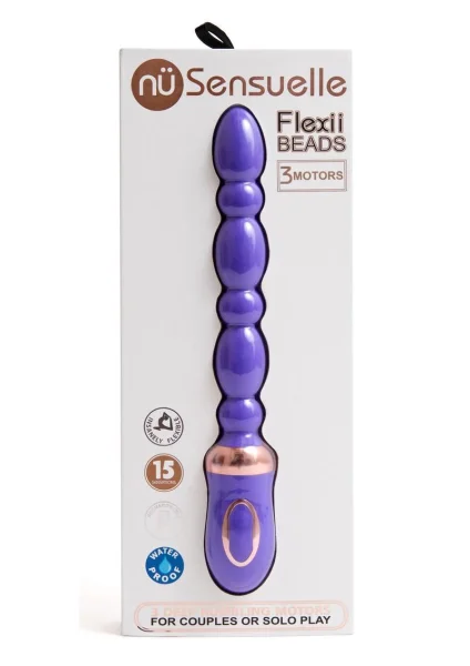 Vibrating Beaded Wand in Ultra Violet