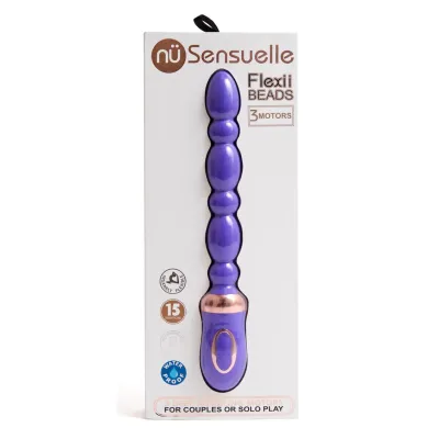 Vibrating Beaded Wand in Ultra Violet