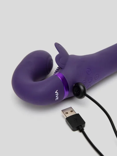 Vive SATU Rechargeable Pulsing Strapless Strap-On with Clitoral Stimulation