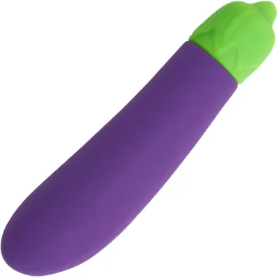 Emojibator Eggplant Waterproof Silicone Vibrator