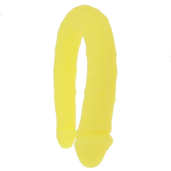 Boundless AC/DC Dong Silicone Double Dildo By CalExotics - Yellow
