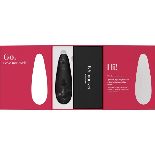 Womanizer Marilyn Monroe Special Edition Pleasure Air Clitoral Stimulator - Black Marble