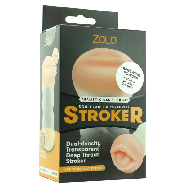 ZOLO Male Masturbator Clear Deep Throat
