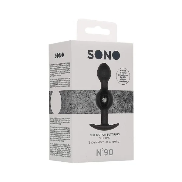 Sono No. 90 - Self-penetrating Butt Plug - Black