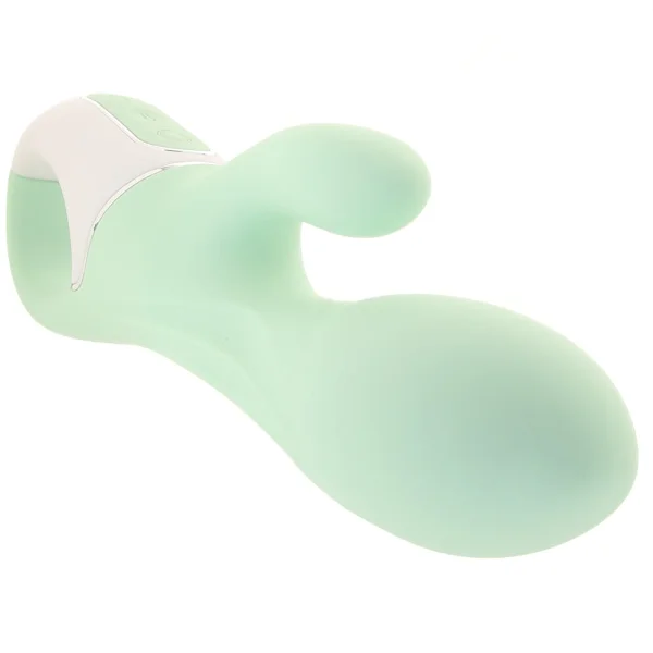 Satisfyer Air Pump Bunny 5+ Inflatable App Enabled 12-Function Dual Stimulation Vibrator - Mint