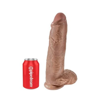 King Cock 12 Inch Cock With Balls Tan 12 Inch