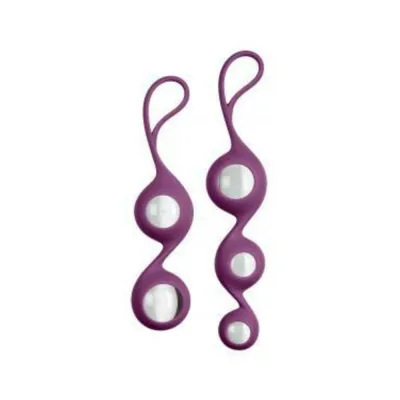 Personal Care Cloud 9 Health Wellness Borosilicate Kegel Training Set Plum