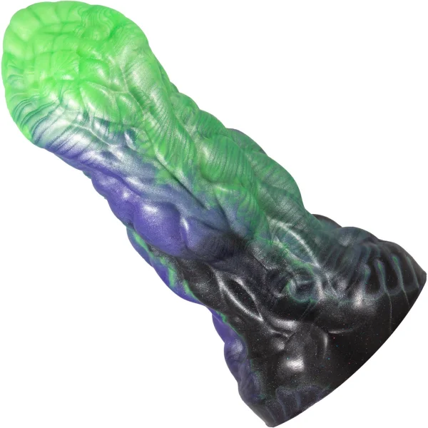 The Baroba Little Monster 6" Silicone Dildo By Uberrime - Laguna Twilight