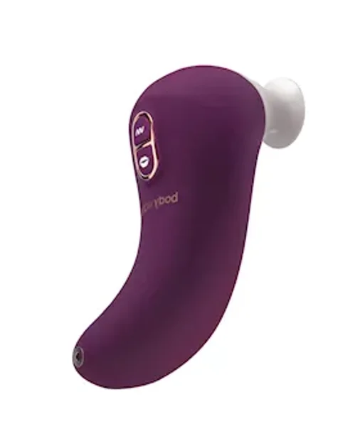 Bodywand Vibro Kiss Suction Vibrator - Purple - 5.3 Inch