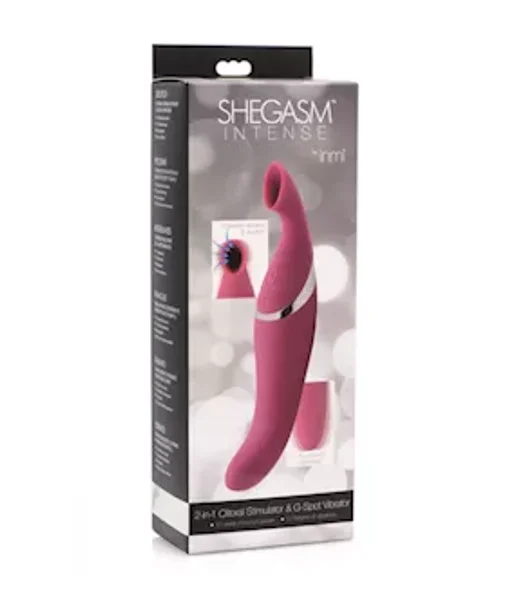 Inmi Shegasm Intense Clitoral Stimulator & Vibe - Pink - 7.7 Inch — image 9 of 14