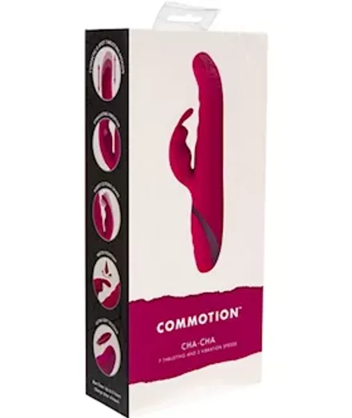 The Cha-cha Rabbit Vibrator - Pink - 9.2 Inch — image 15 of 16