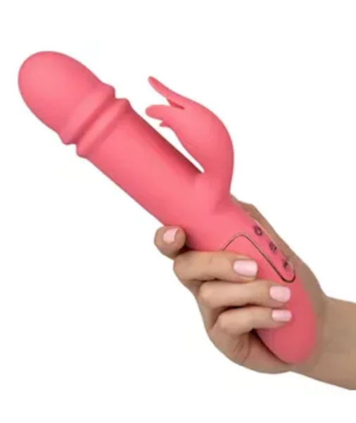 Shameless Tease Rabbit Vibrator - Pink - 10 Inch — image 11 of 16