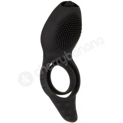 Zero Tolerance Mr Flicker Black Vibrating Dual Cockring With Flickering Tongue