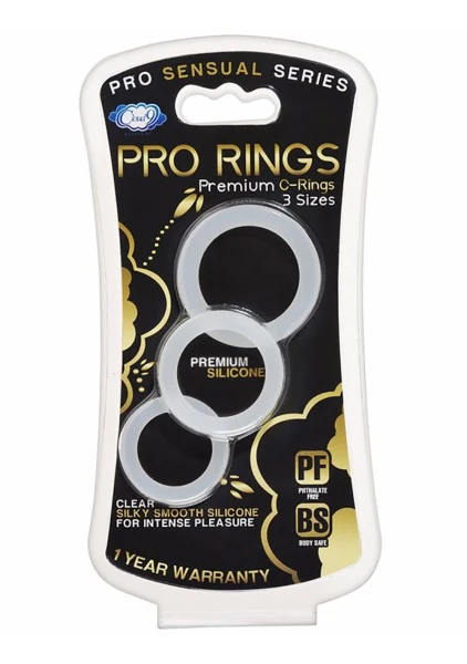 Pro Sensual Silicone Cock Ring 3-Pack