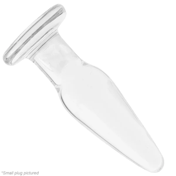 Crystal Glass Tapered Butt Plug Trainer Kit by NS Novelties - Clear