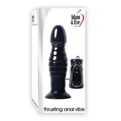 Adam and Eve Thrusting Anal Vibe Black
