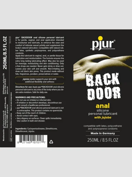pjur Back Door Silicone Anal Lubricant 8.5 fl oz