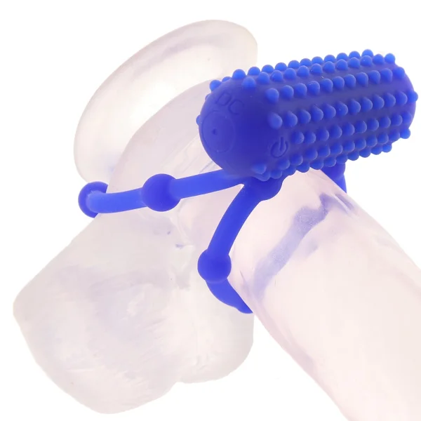 Silicone Rechargeable 10 Bead Maximus Vibrating Cock Ring By CalExotics