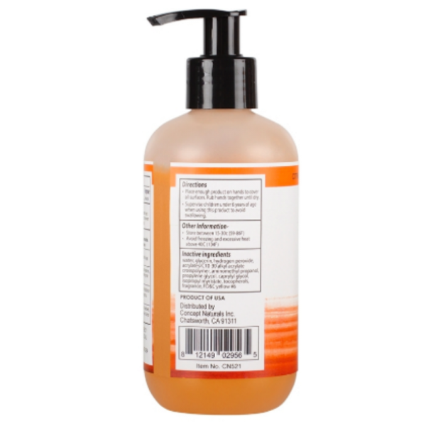 Sensuva Concepts Naturals Hand Sanitizer Gel-Citrus 8.12oz