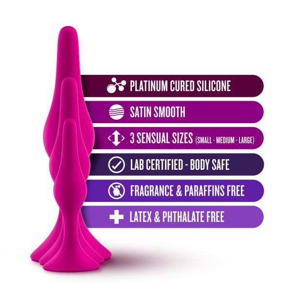 Blush Luxe Beginner Kit Silicone Butt Plugs
