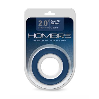 Hombre Snug fit Silicone Cock Band Navy