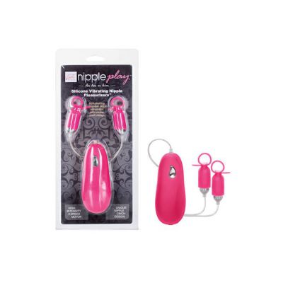 Nipple Play Silicone Vibrating Nipple Pleasurizers Pink