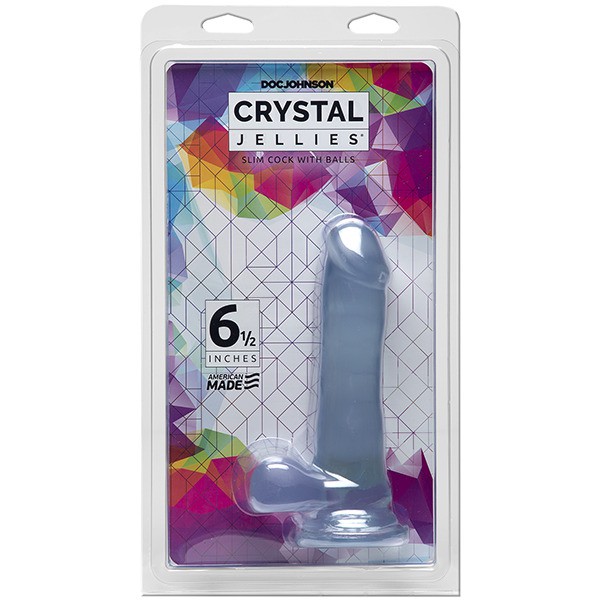 6.5'' Slim Translucent Cock + Balls