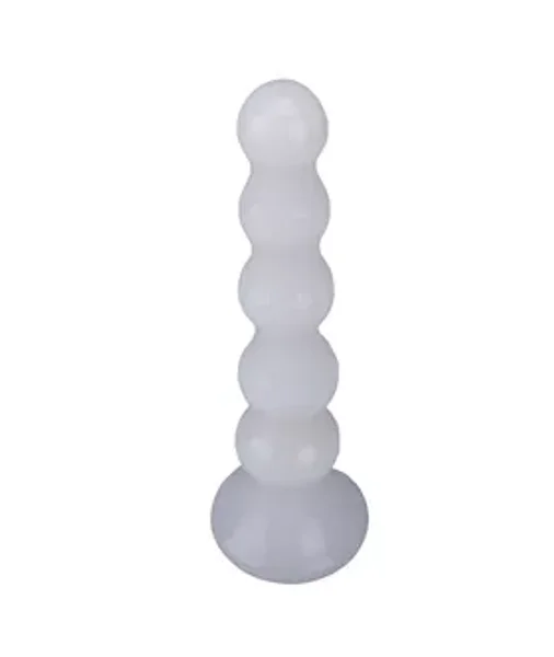Elegant White Glass Butt Plug  - White - 4.5 Inch — image 2 of 2