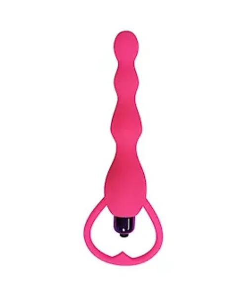 Silicone Vibrating Anal Beads - Rose — image 3 of 3