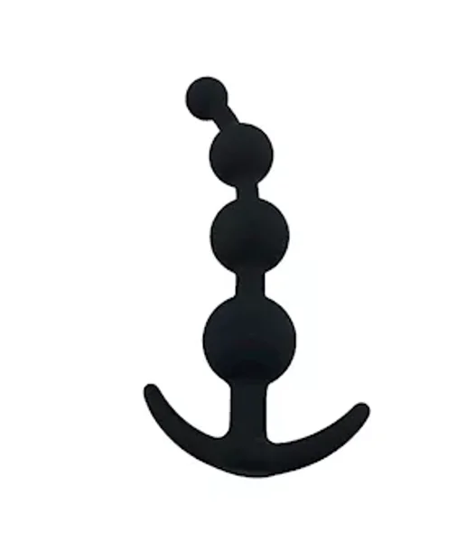 Quad-bead Anal Chain - Black -  Large — image 2 of 4