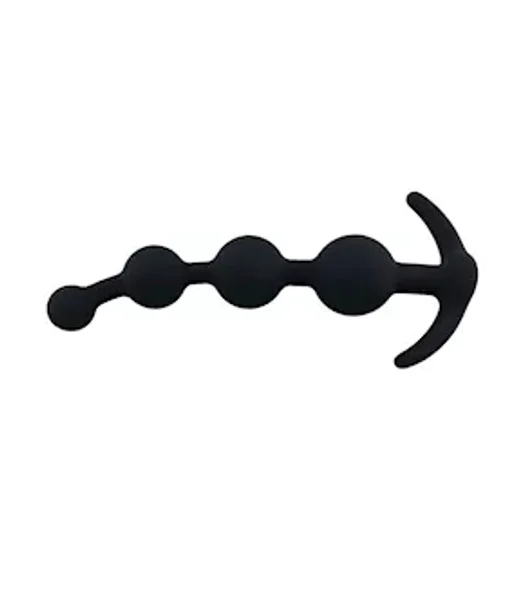 Quad-bead Anal Chain - Black -  Large — image 3 of 4