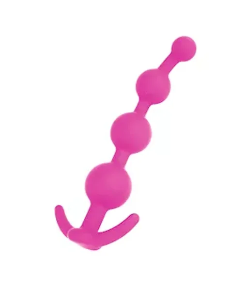Quad-bead Anal Chain - Pink -  Large — image 2 of 2