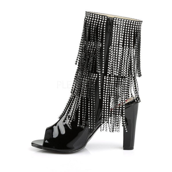 4 inches Heel, 1 1/2 inches PF Open Toe/Heel Back Lace-Up Ankle Boot — image 15 of 16