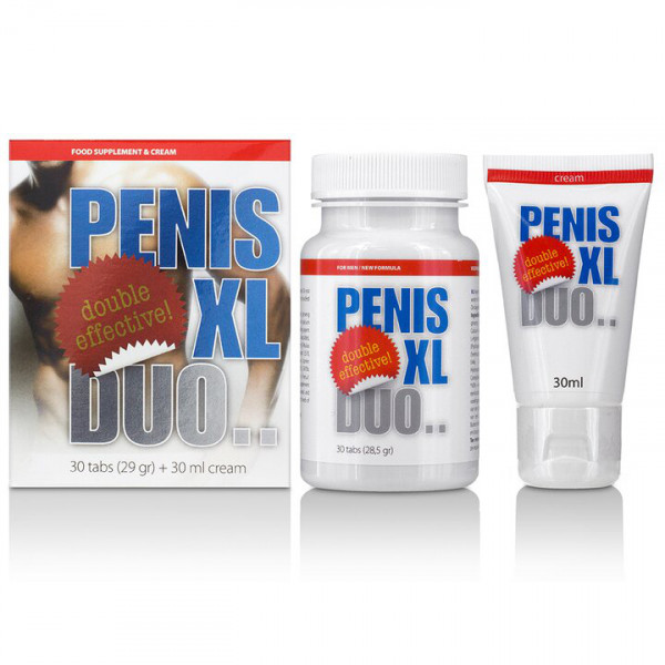 Penis XL DUO Pills And Cream Double Pack – 30 Capsules