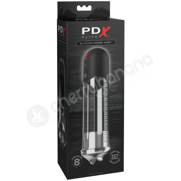PDX Elite Blowjob Power Pump Penis Pump & Masturbator All in 1