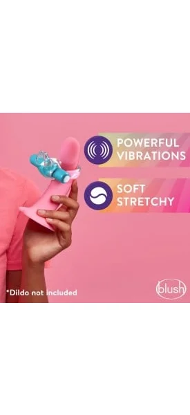Blush - Play with Me - Bull Vibrating C-Ring - Blue