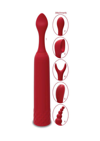 iQuiver - 7 Piece Set - Red Velvet How To Use A Bullet Vibrator