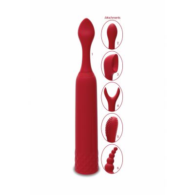 iQuiver 7 Piece Set Red Velvet How To Use A Bullet Vibrator