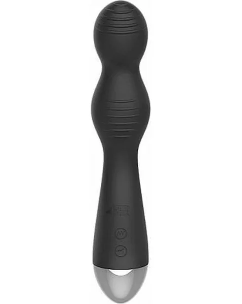 Remote Controlled E-stim And Vibrating G/p-spot Vibrator Black - Black