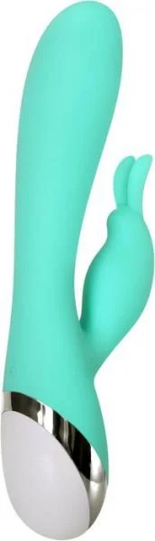 The Silicone Rechargeable Bunny Vibrator Green — image 5 of 8