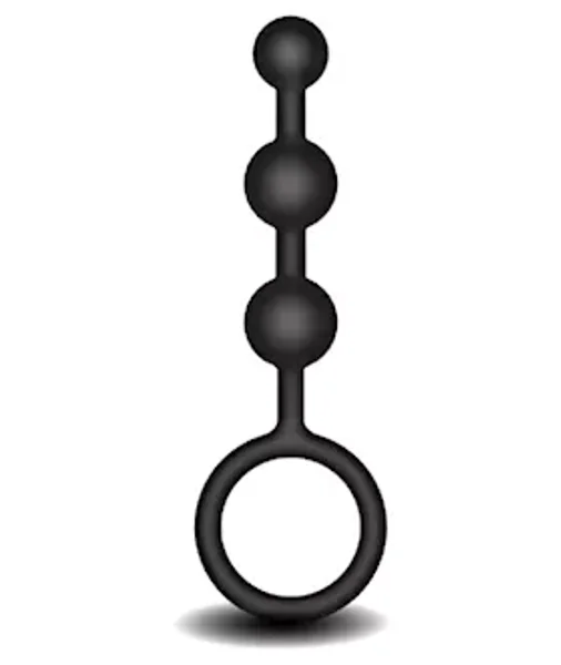 Fredericks Of Hollywood Silicone Anal Beads - 5.5 Inch - Black - 5.5 Inch — image 3 of 4