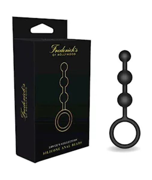 Fredericks Of Hollywood Silicone Anal Beads - 5.5 Inch - Black - 5.5 Inch — image 4 of 4