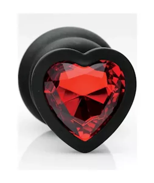 Heart Gem Silicone 3 Piece Anal Plug Set - Black - 3.6 Inch — image 9 of 10