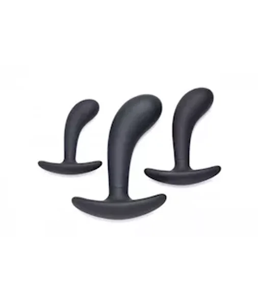 3 Piece Curved Anal Trainer Set - Black - 5 Inch — image 3 of 4