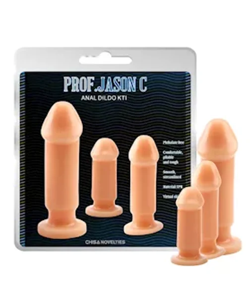 Anal Dildo Kit - 3 Set - Flesh — image 3 of 4