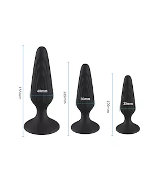Betty Anal Trainer Set - Black - 6.1 Inch — image 4 of 4