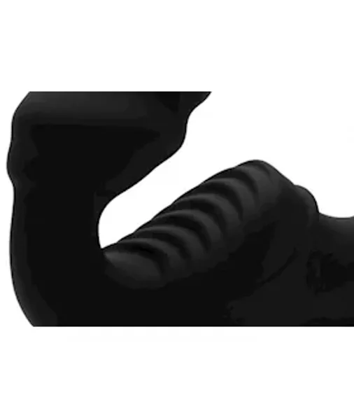 Pro Rider 9x 8.5" Vibrating Silicone Strapless Strap On With Remote Control - Black - 8.5 Inches — image 9 of 12