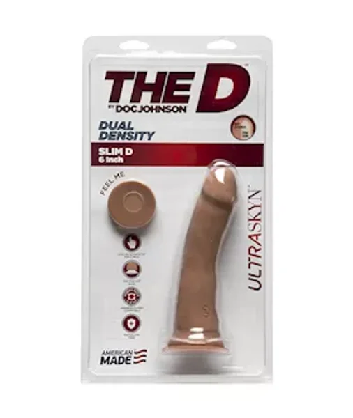 Doc Johnson Ultraskyn Slim Dildo - Tan - 6 Inch — image 3 of 3