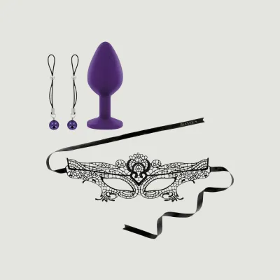 Rianne S Ana s Trilogy Set II with Mask Booty Plug Nipple Jewellery